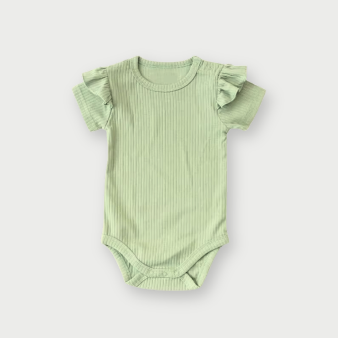 Fleur Short Sleeve Rib Bodysuit