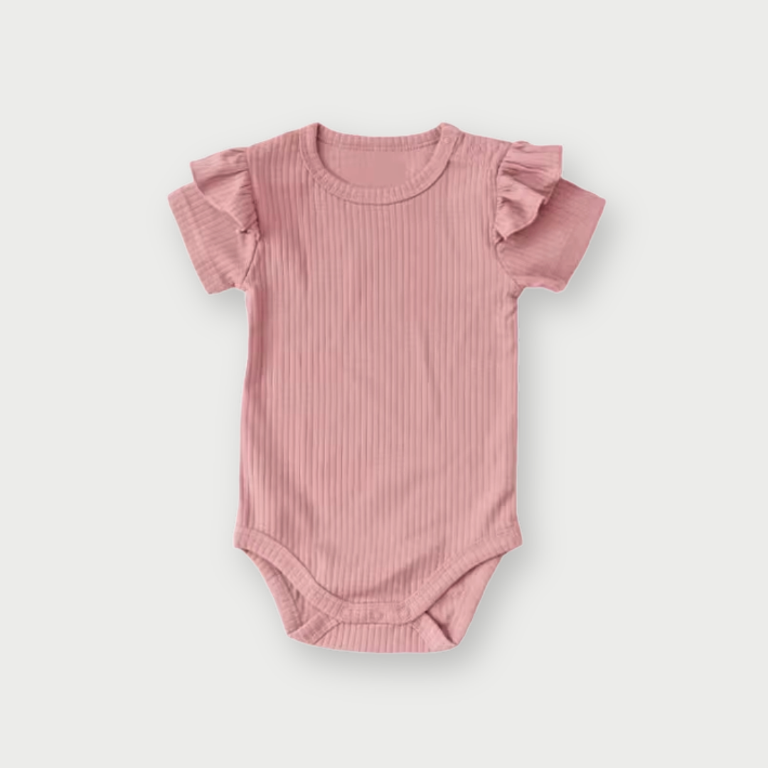 Fleur Short Sleeve Rib Bodysuit