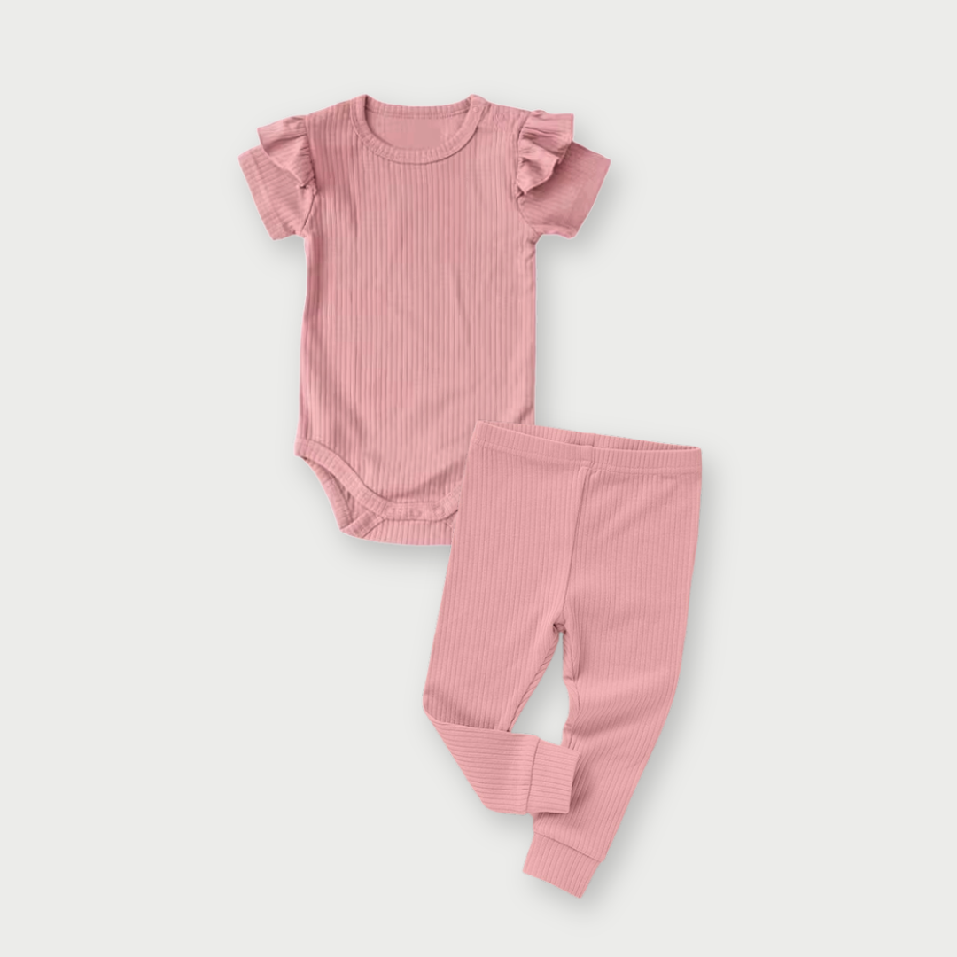 BOGO - Fleur Short Sleeve Rib Set