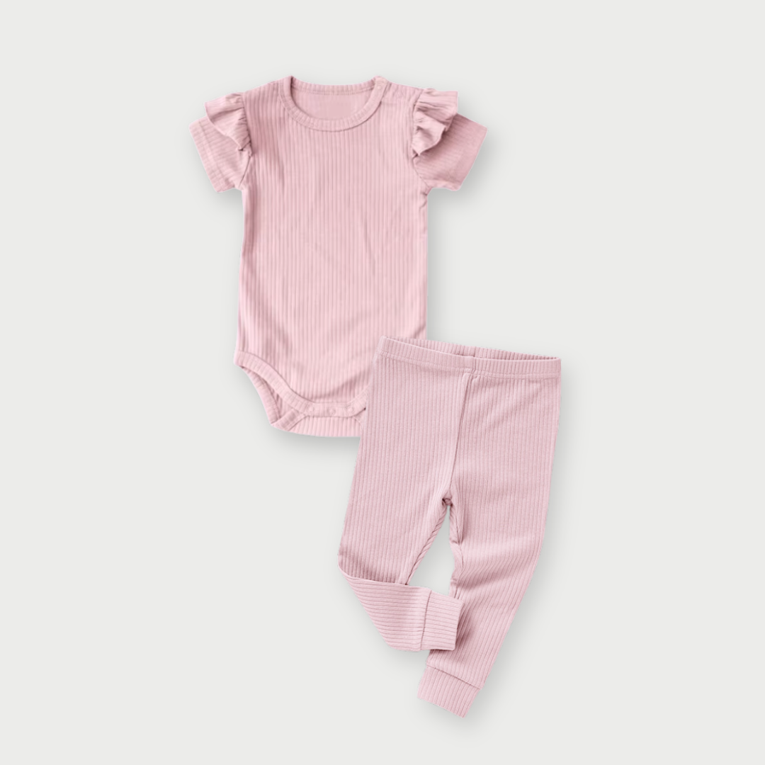 BOGO - Fleur Short Sleeve Rib Set