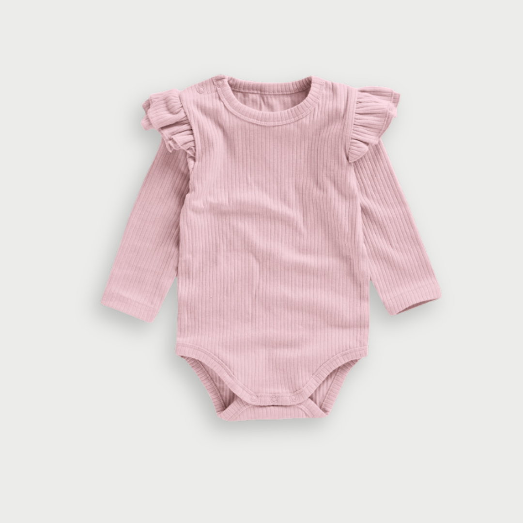 Fleur Long Sleeve Rib Bodysuit