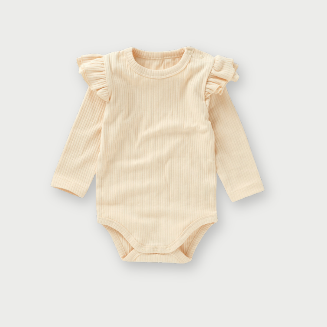 Fleur Long Sleeve Rib Bodysuit
