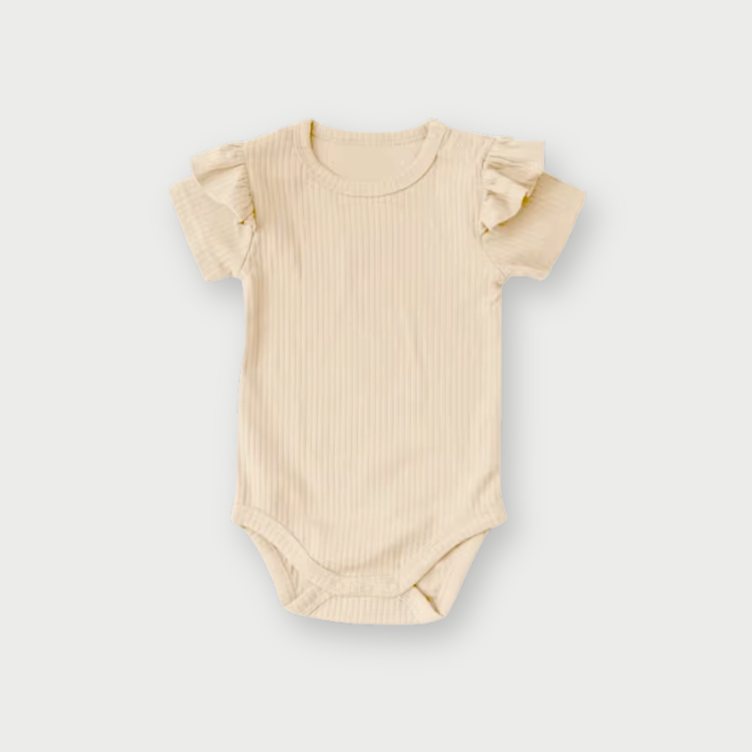 Fleur Short Sleeve Rib Bodysuit