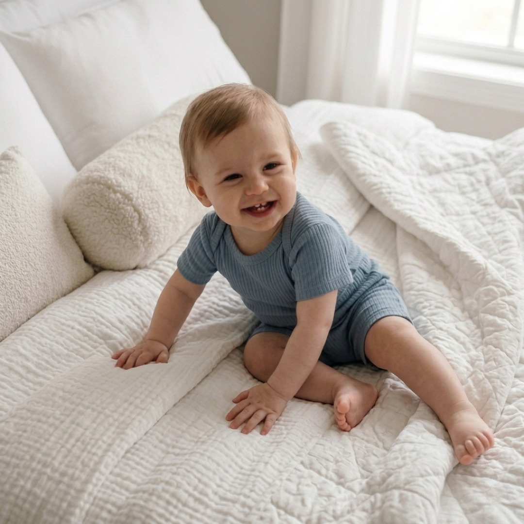 Short Sleeve Rib Bodysuit