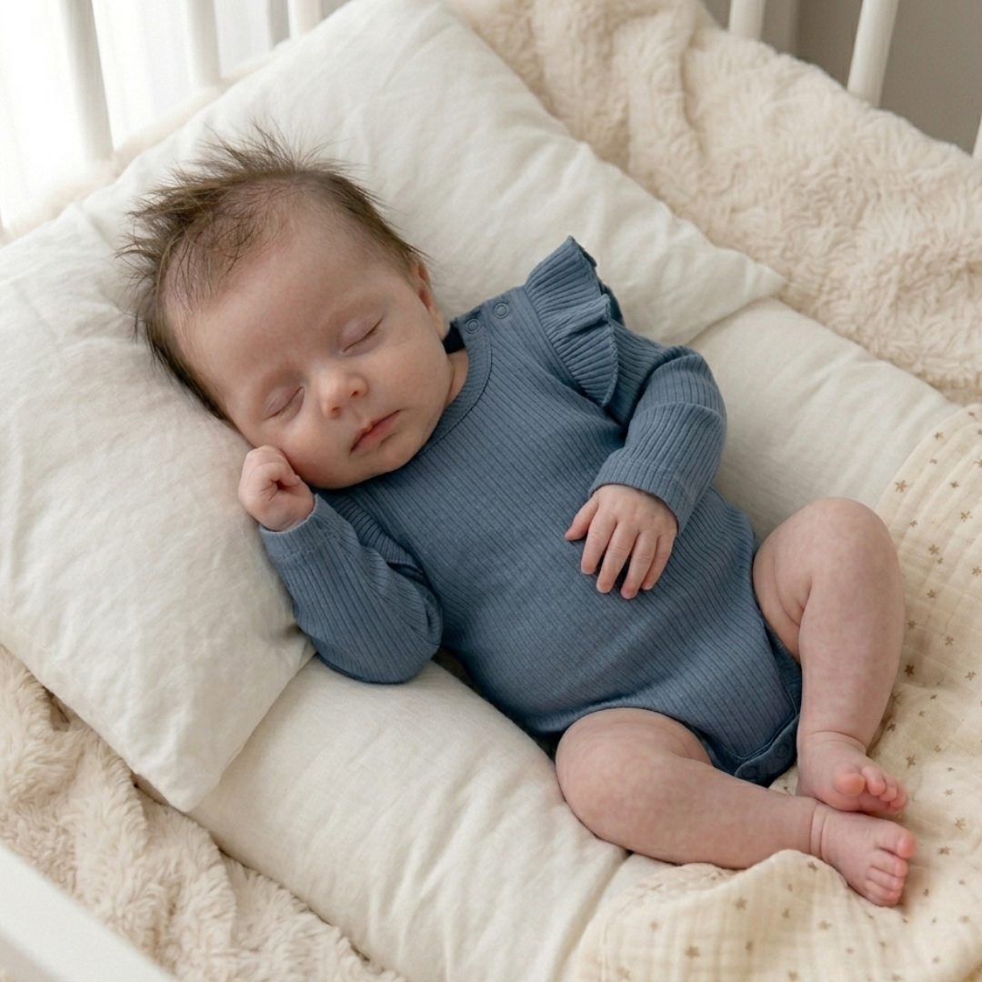Fleur Long Sleeve Rib Bodysuit